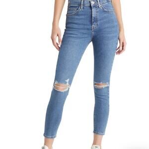 Topshop Moto Jamie Ripped Ankle Skinny Jeans
